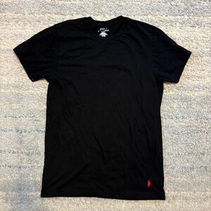 Polo Ralph Lauren Men's Small Black Classic Fit T-Shirt - Red Pony Logo